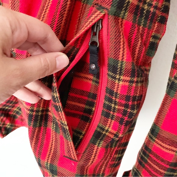 ANALOG Red Plaid Layered Men’s jacket Sz M - Picture 7 of 11